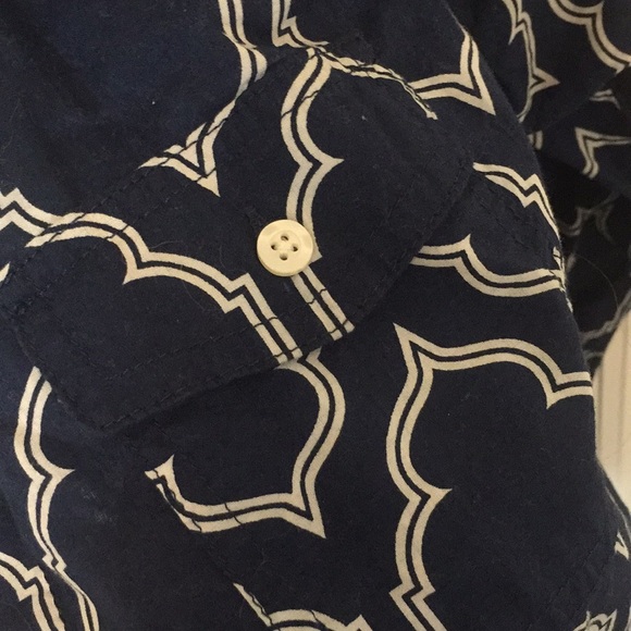 St Johns Bay Navy Blue Button-up - Picture 4 of 5